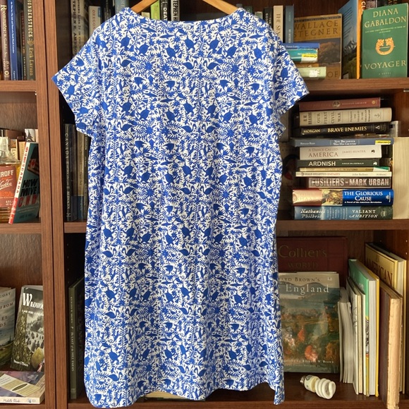 NWT Vineyard Vines Short Sleeve Blue Bahamas Otomi Swing Dress Women's Size XL - Picture 8 of 9